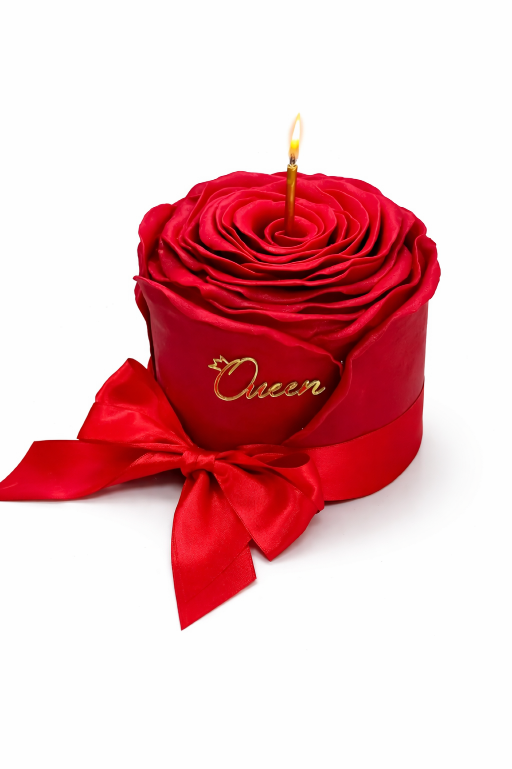 Rose petals in fondant - custom cake