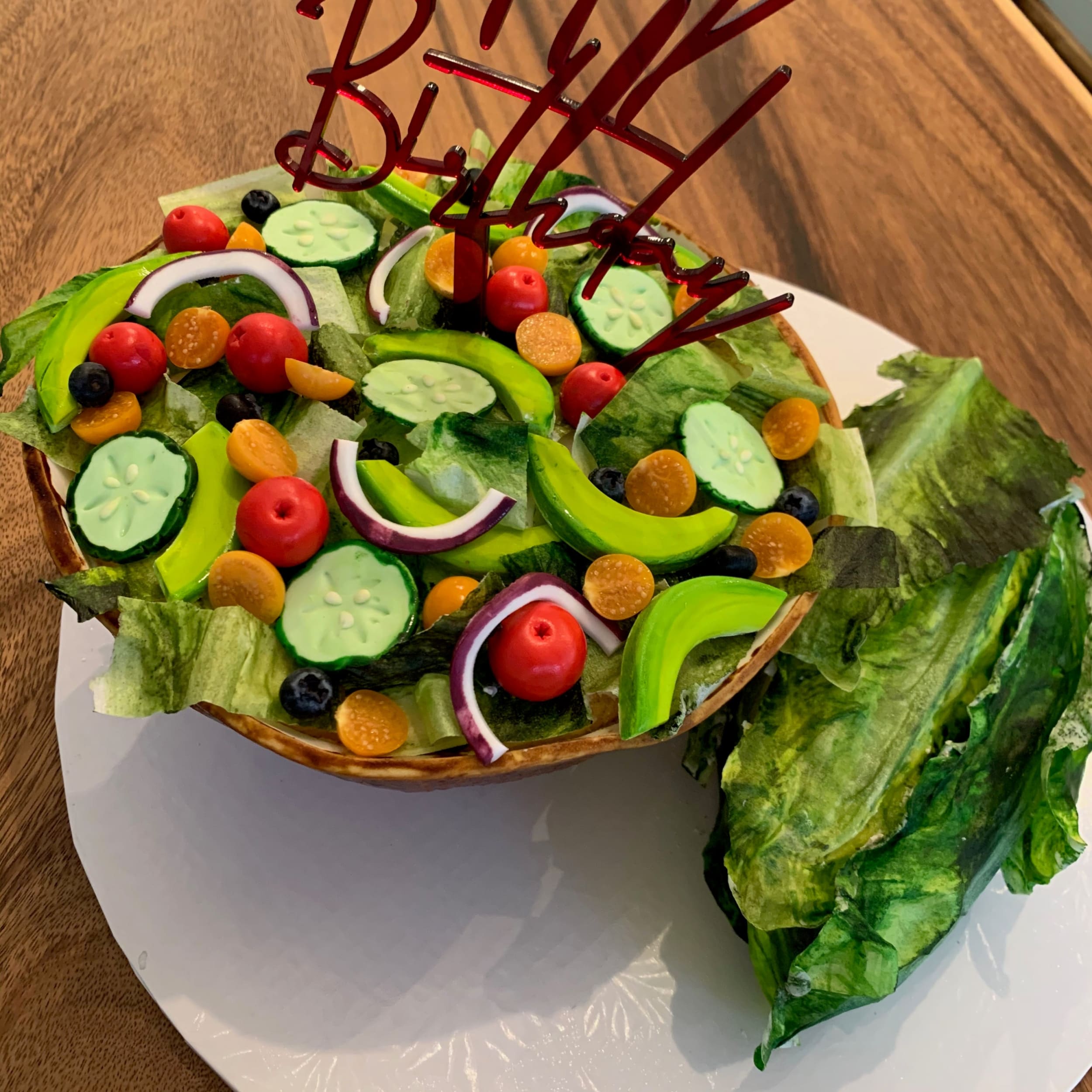 Salad cake - custom cake