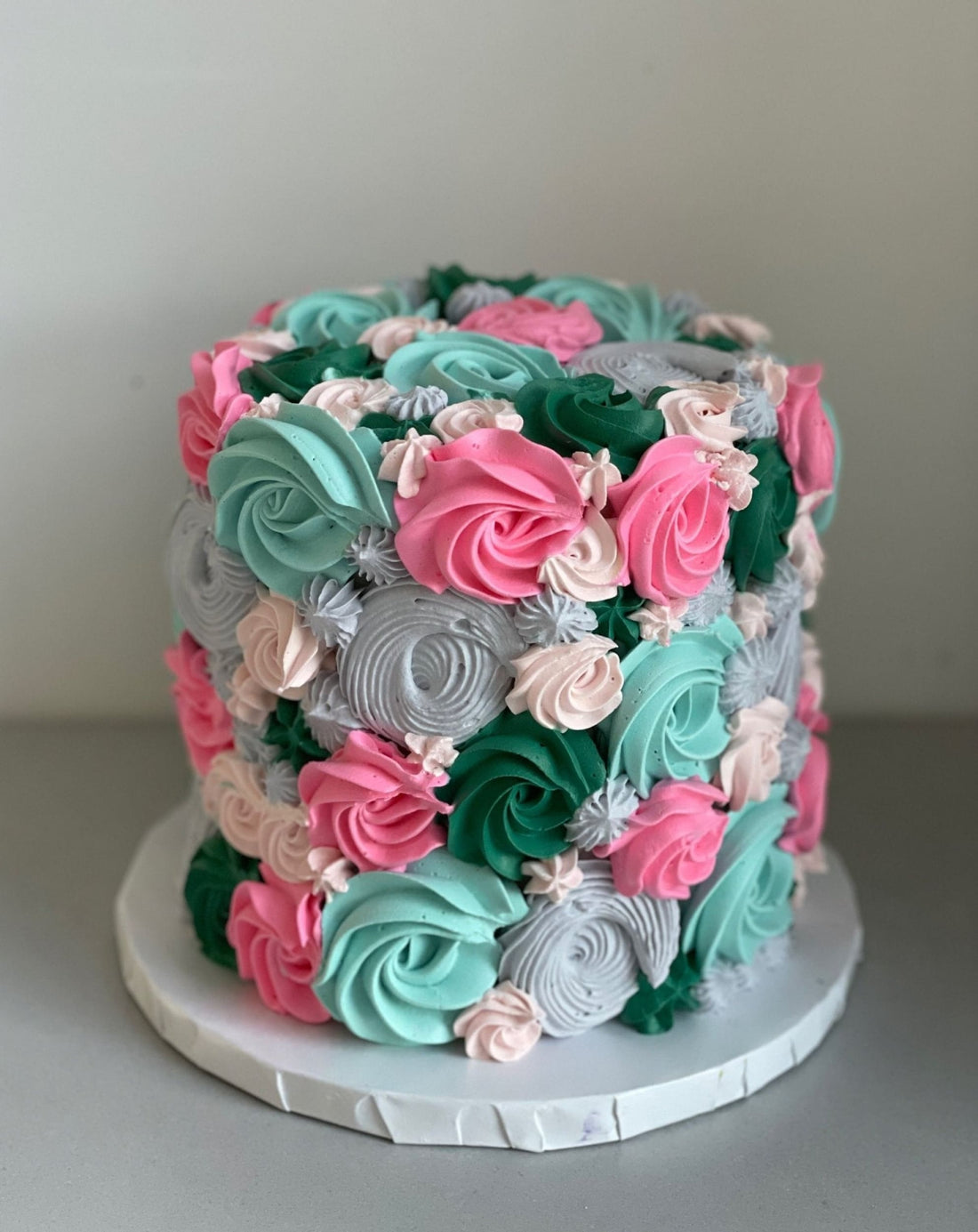Smash cake - hand piped whipped cream - custom cake