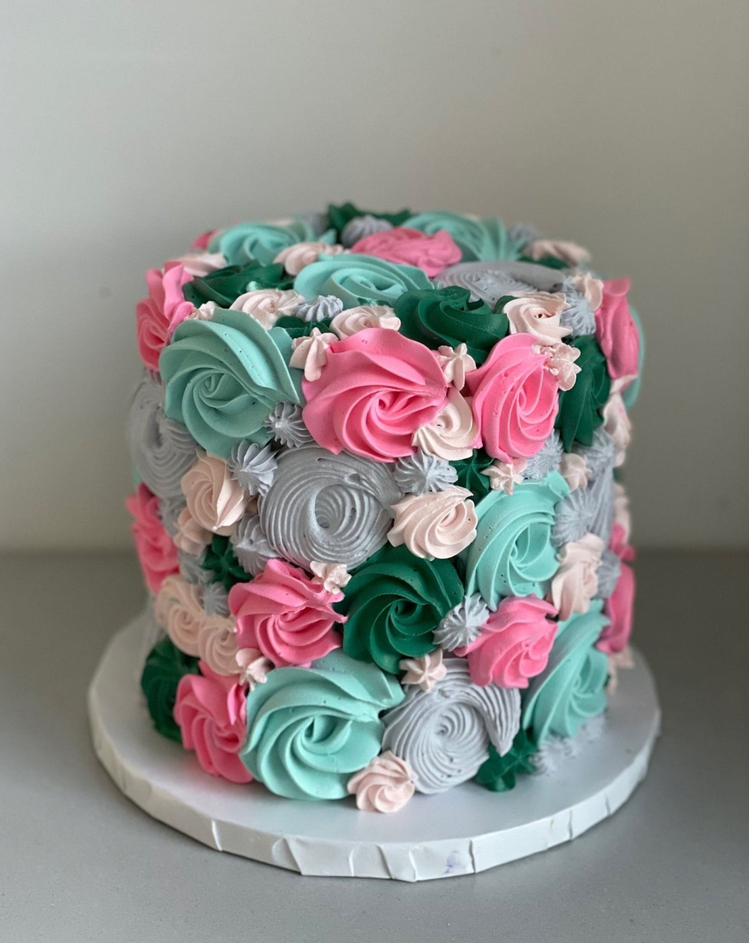 Smash cake - hand piped whipped cream - custom cake