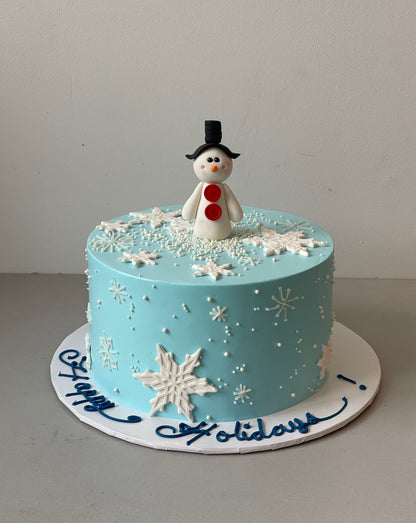 Snowman’s winter magic cake - custom cake