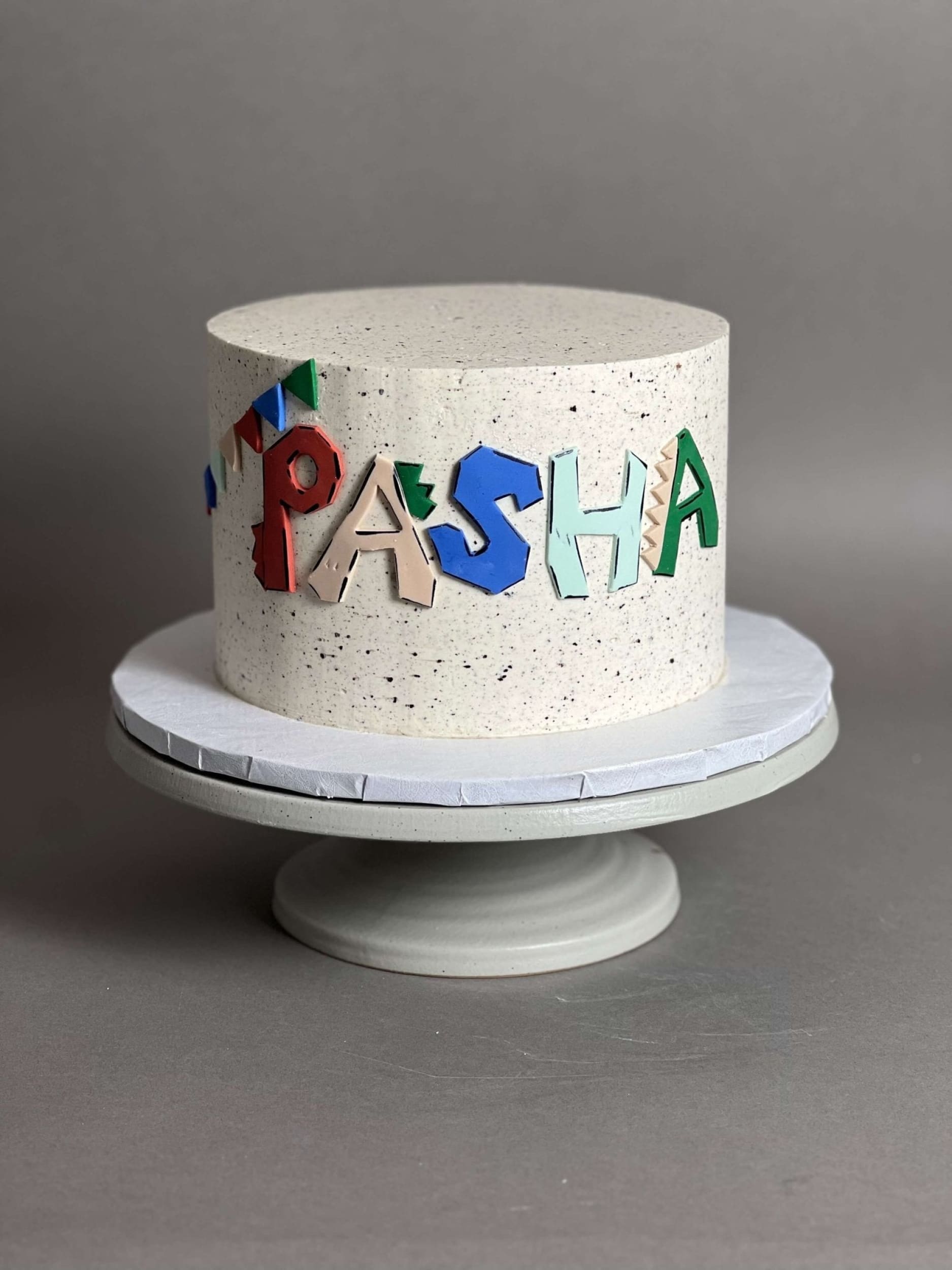 Speckled buttercream - custom cake
