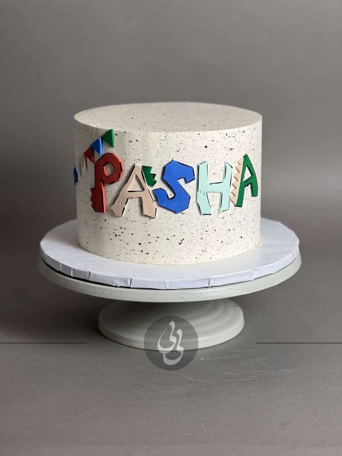 Speckled buttercream - custom cake