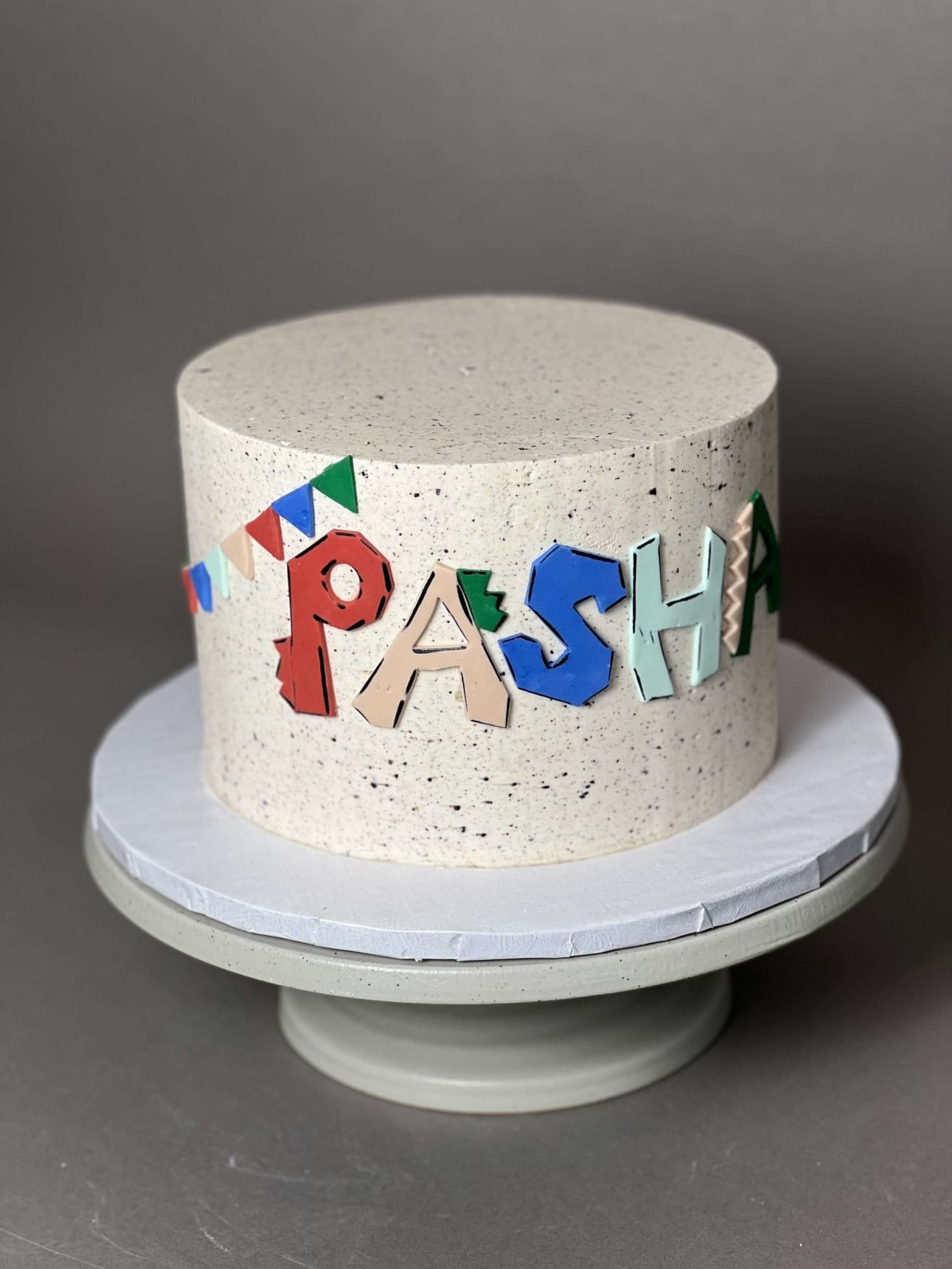 Speckled buttercream - custom cake