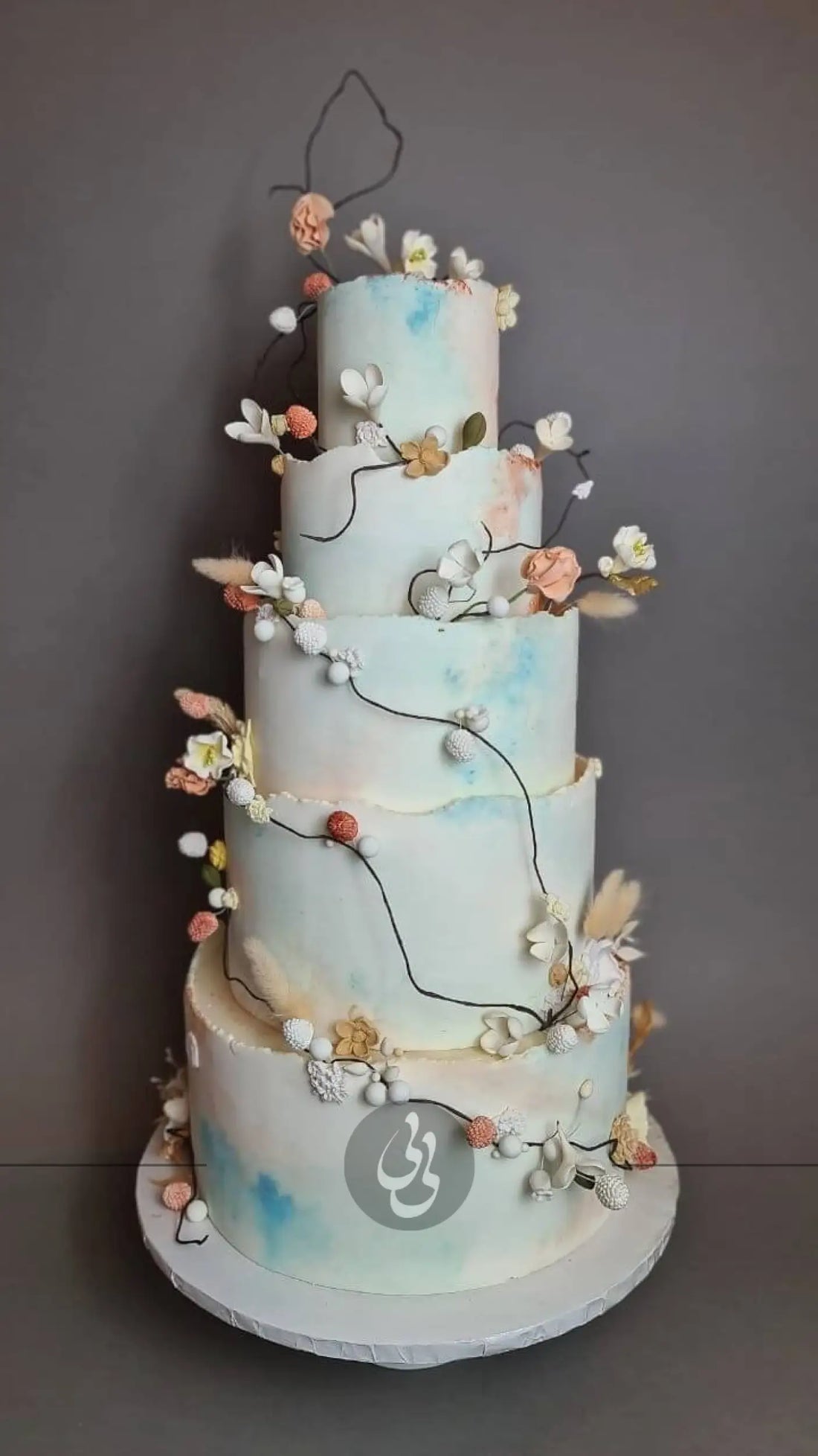 Spring bud blossoms - wedding cake