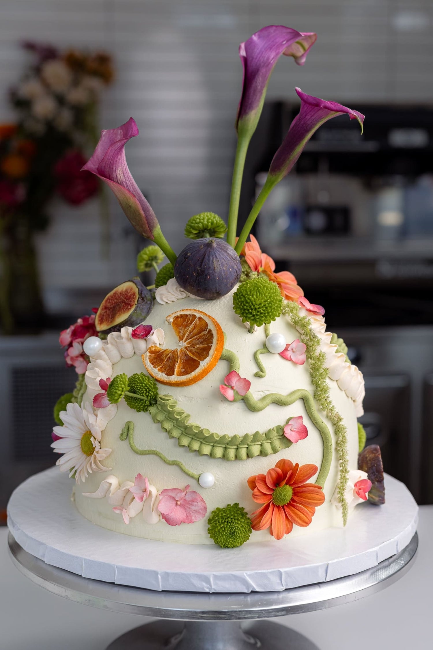 The floral dome - custom cake