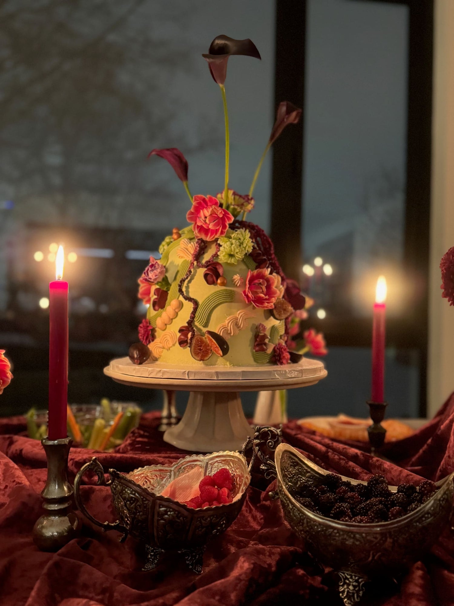The floral dome - custom cake