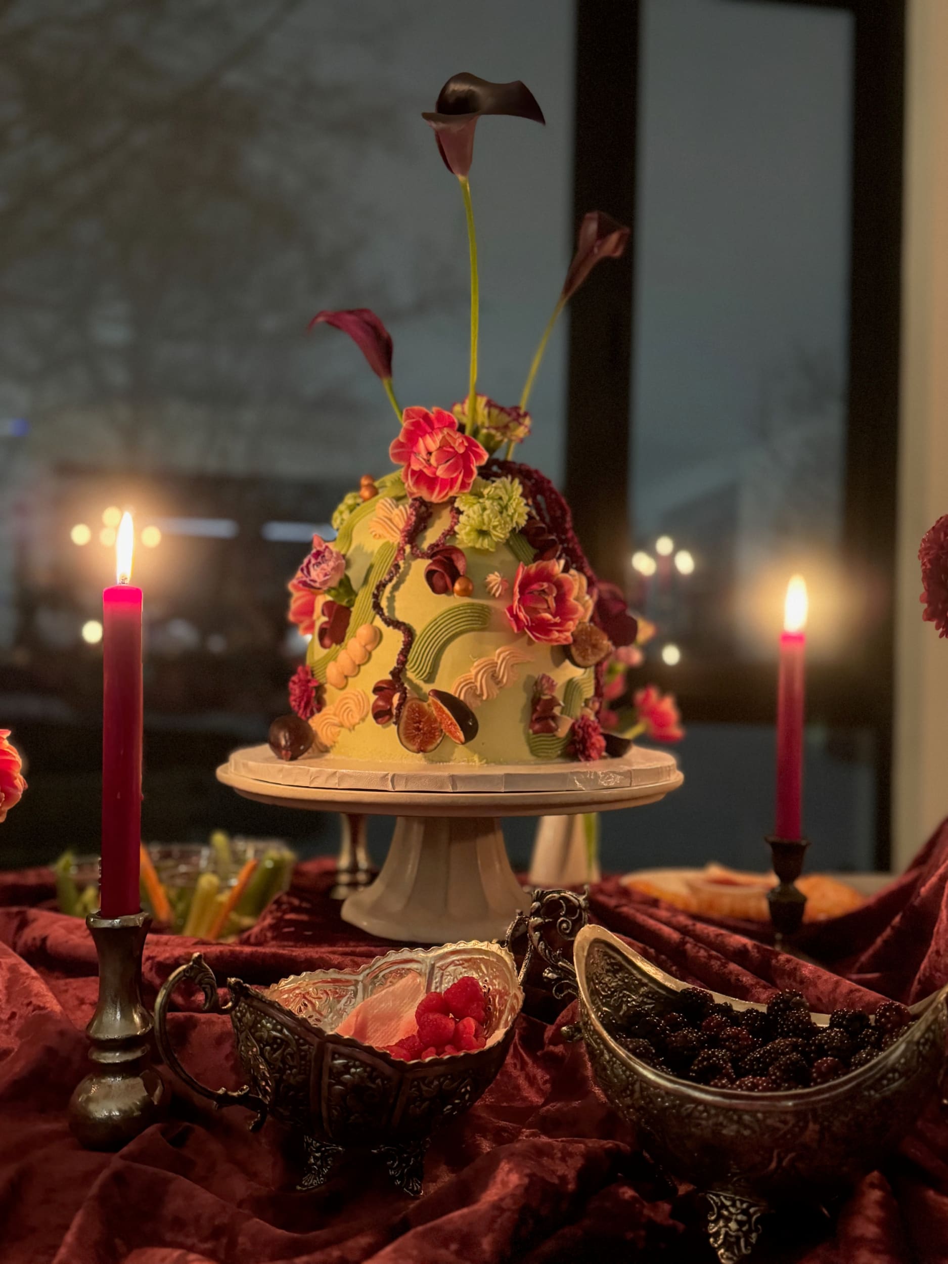 The floral dome - custom cake
