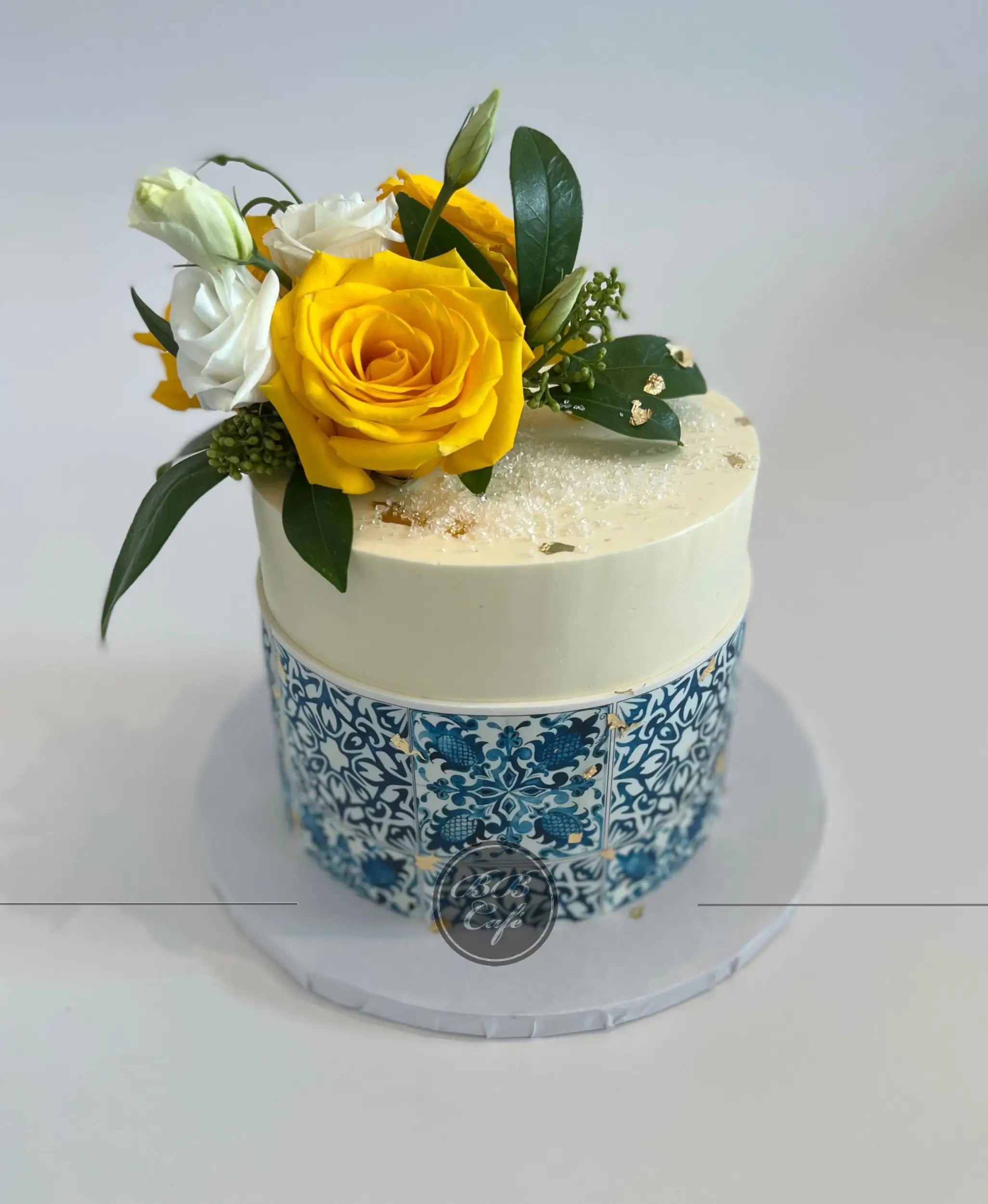 Tile edible print on buttercream - custom cake