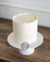 Undecorated deckled edge buttercream - custom cake