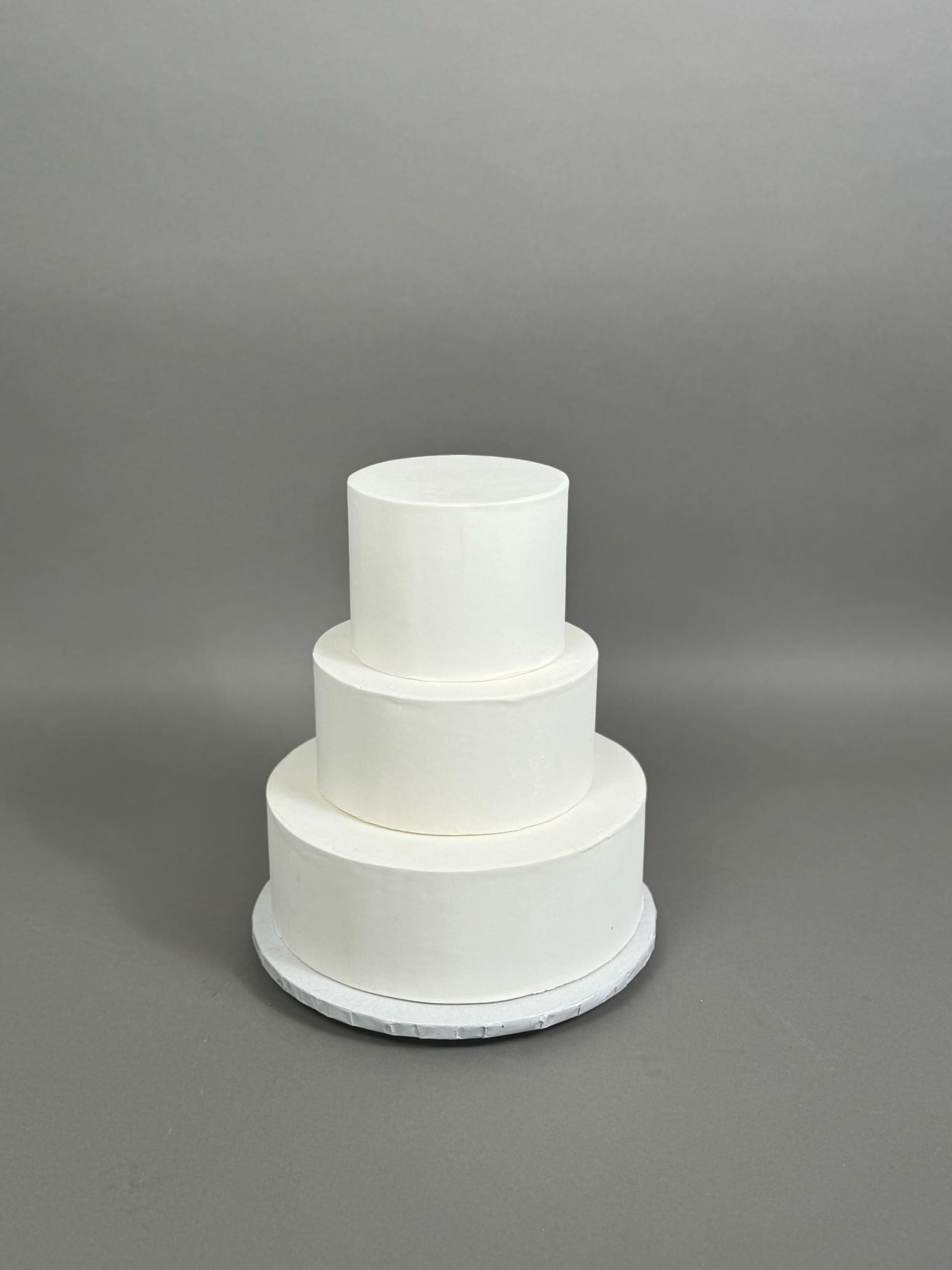 Undecorated sharp edge fondant - custom cake