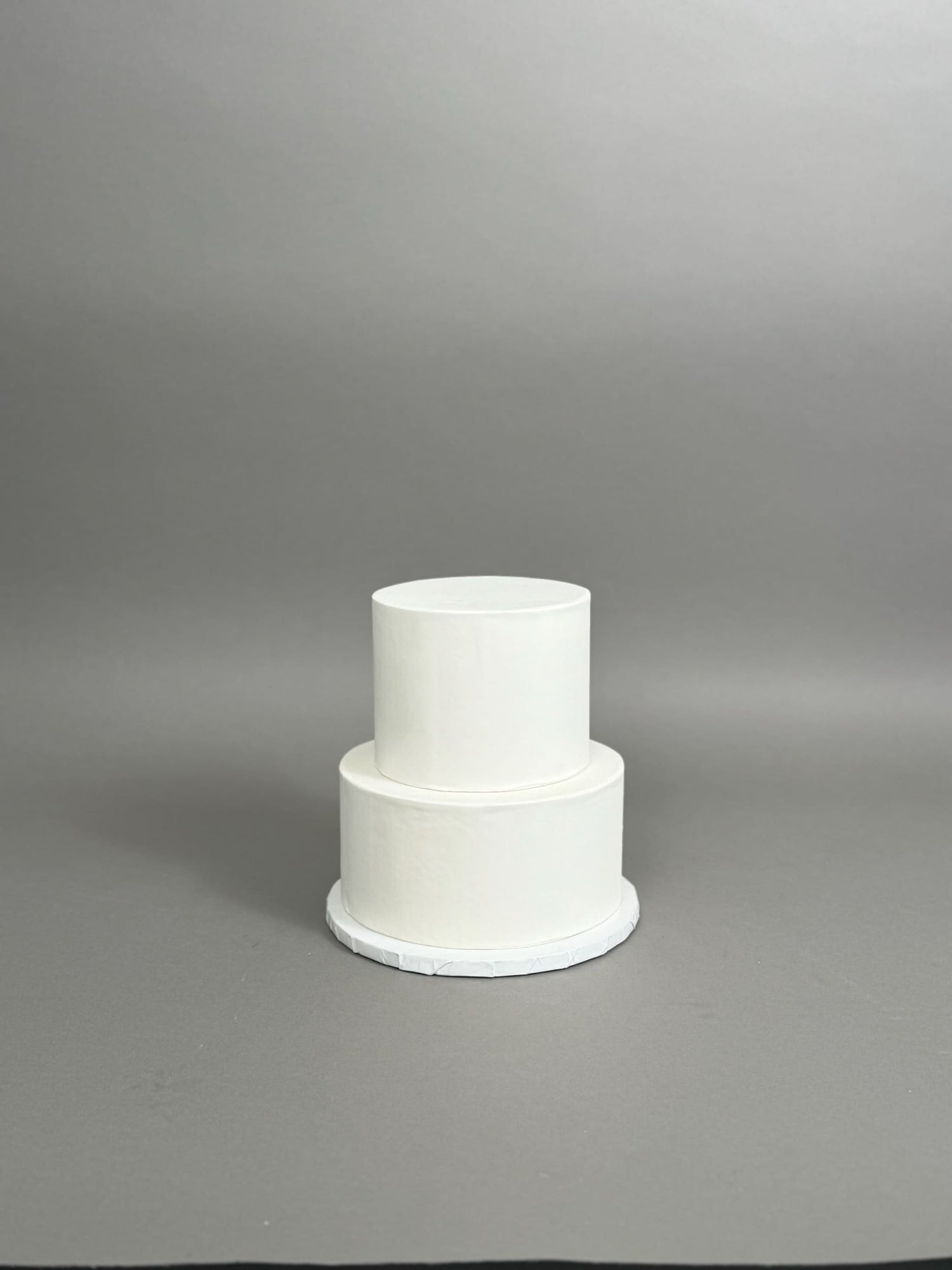 Undecorated sharp edge fondant - custom cake
