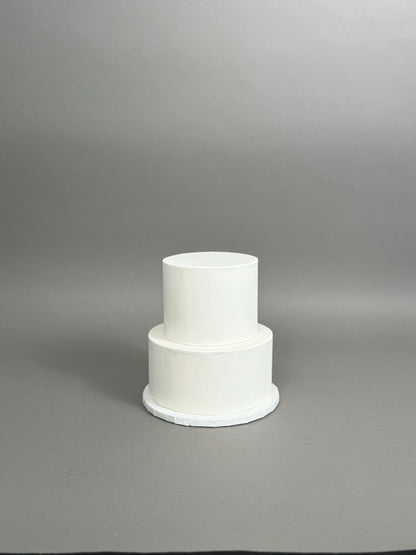 Undecorated sharp edge fondant - custom cake