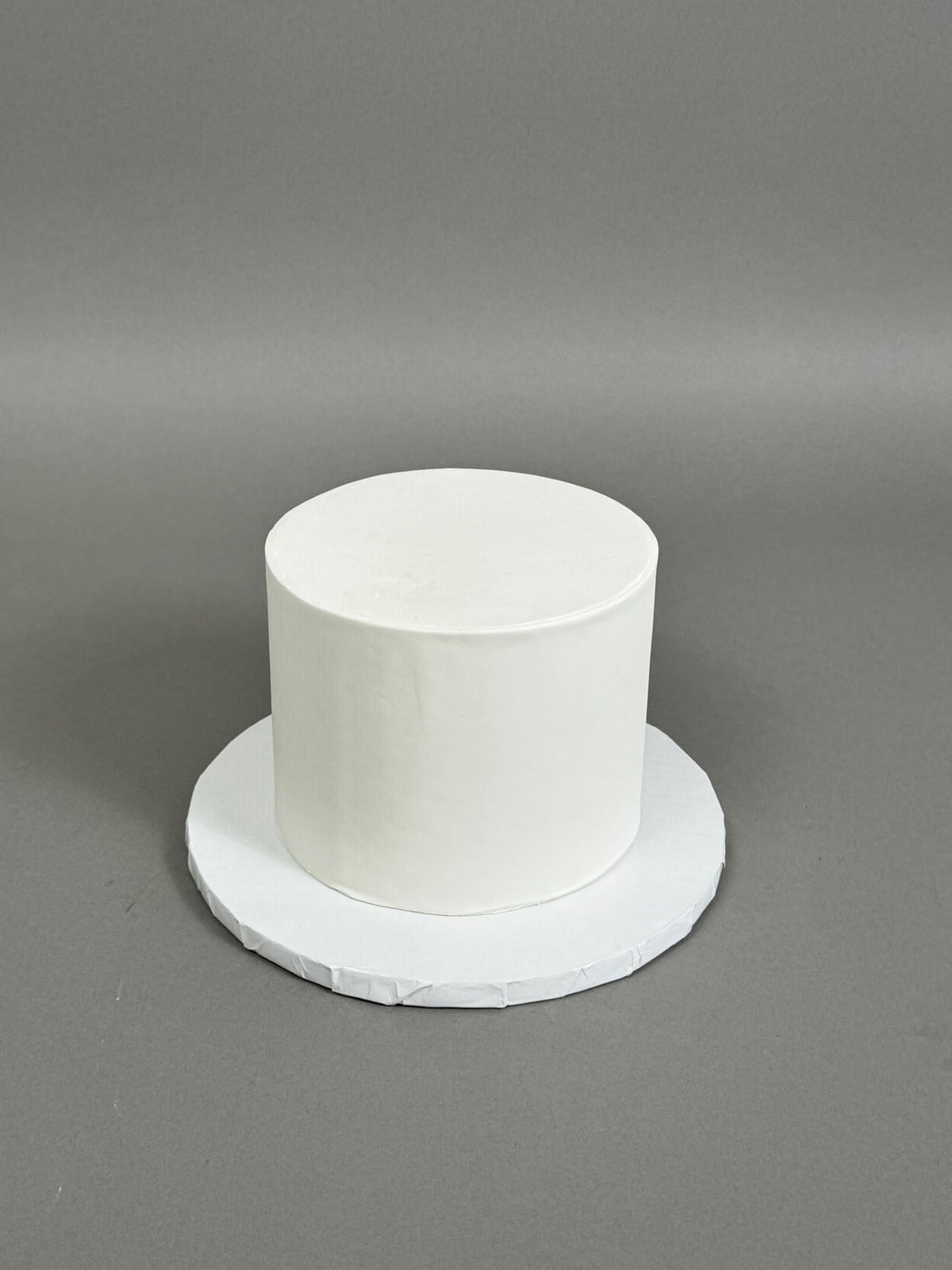 Undecorated sharp edge fondant - custom cake