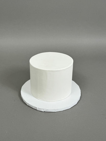 Undecorated sharp edge fondant - custom cake