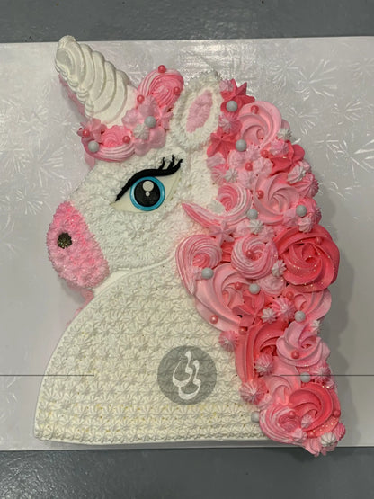 Unicorn cut-out cake - custom cake