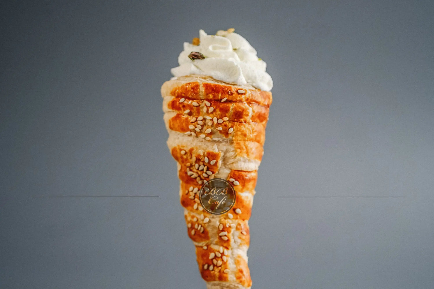 Whipped cream cone - pastry