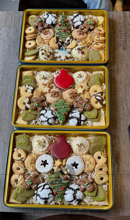 Winter holiday cookies - large box - pastry
