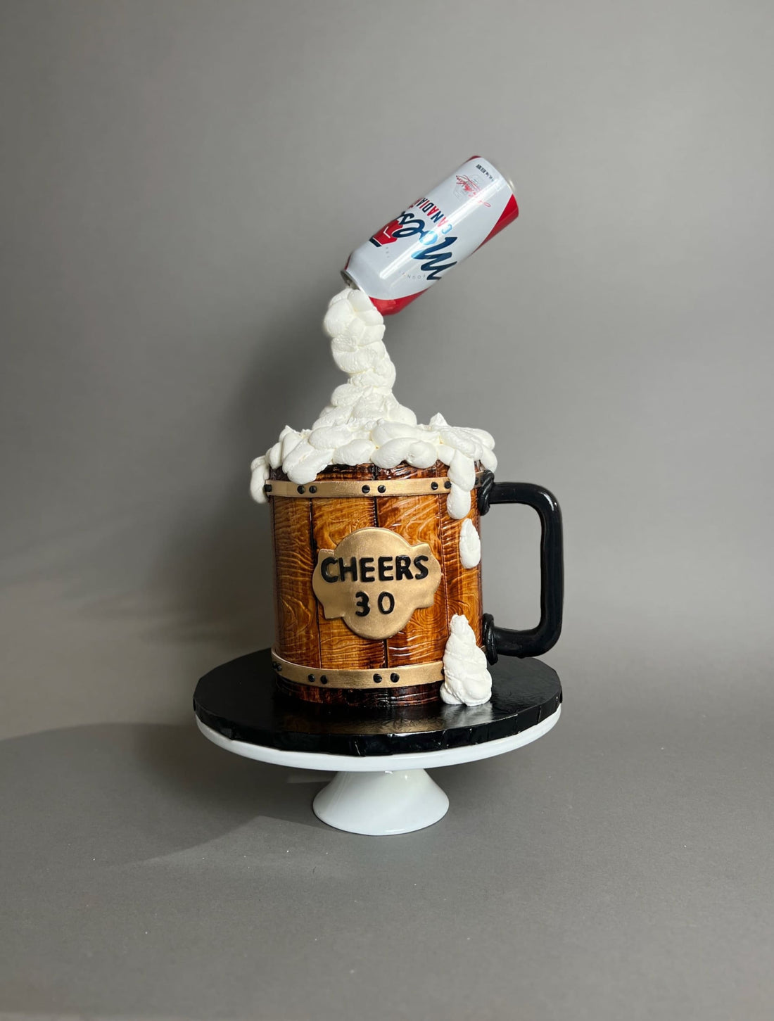 Zero-gravity viking barrel mug - custom cake