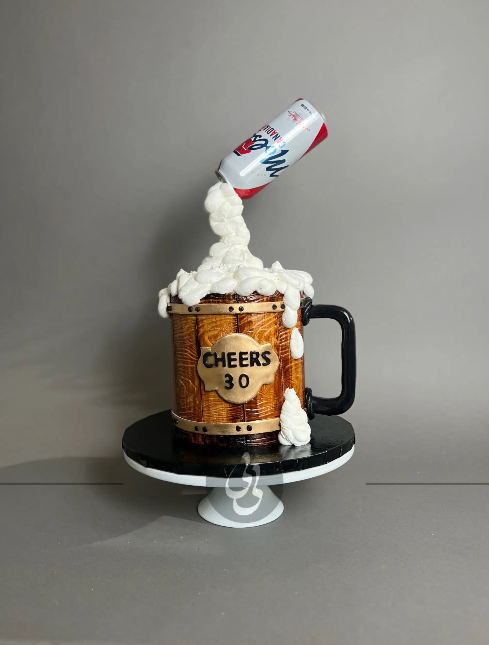 Zero-gravity viking barrel mug - custom cake